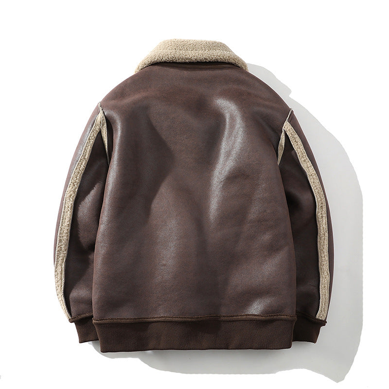 Camillia | Sherpa-Trimmed Aviator Jacket