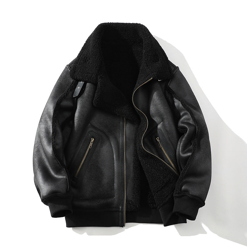 Camillia | Sherpa-Trimmed Aviator Jacket