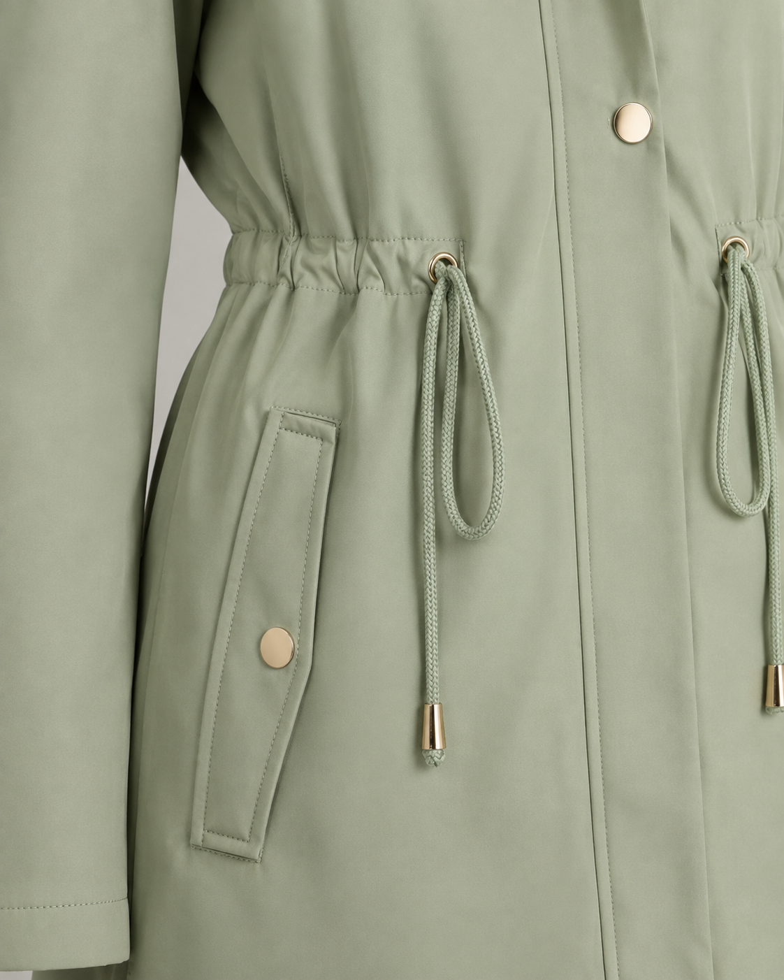 Carol fleece-lined faux-fur hooded parka - hardware detail