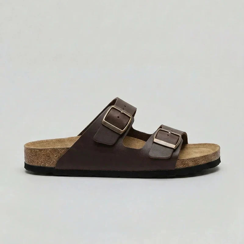 Casey unisex double-strap sandals - buckle detail