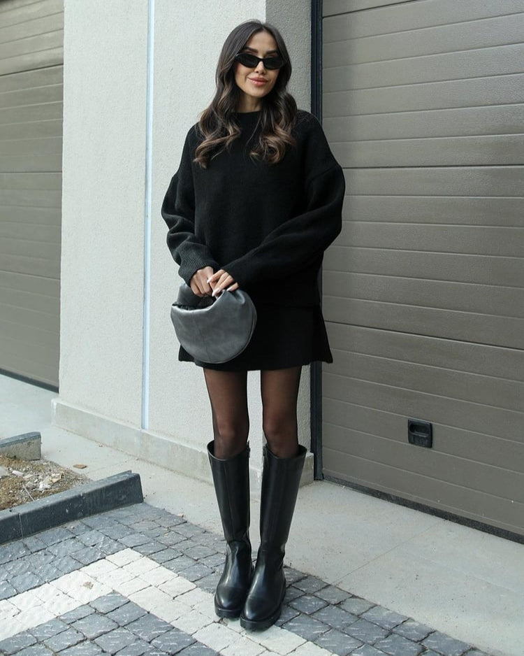 Cassandra ribbed knit jumper and skirt set, view 16