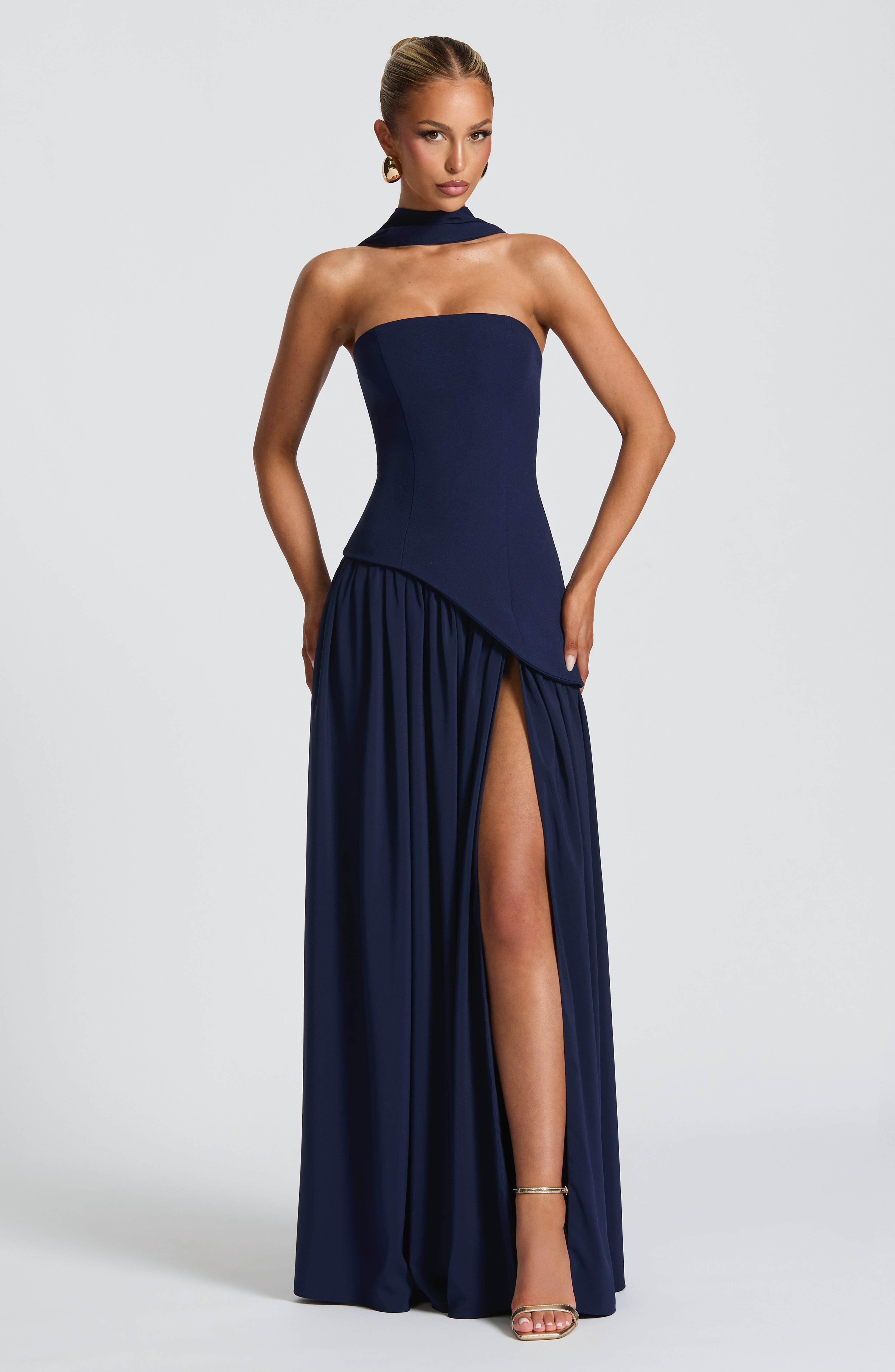 Cassia | Strapless Formal Maxi Dress