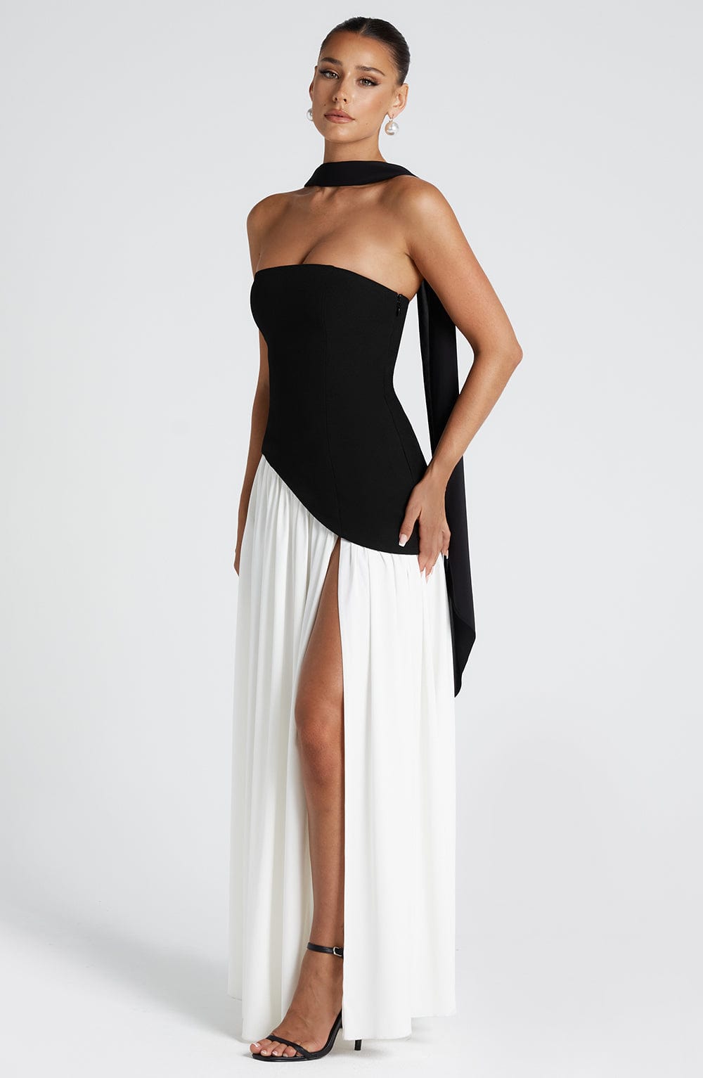 Cassia | Strapless Formal Maxi Dress