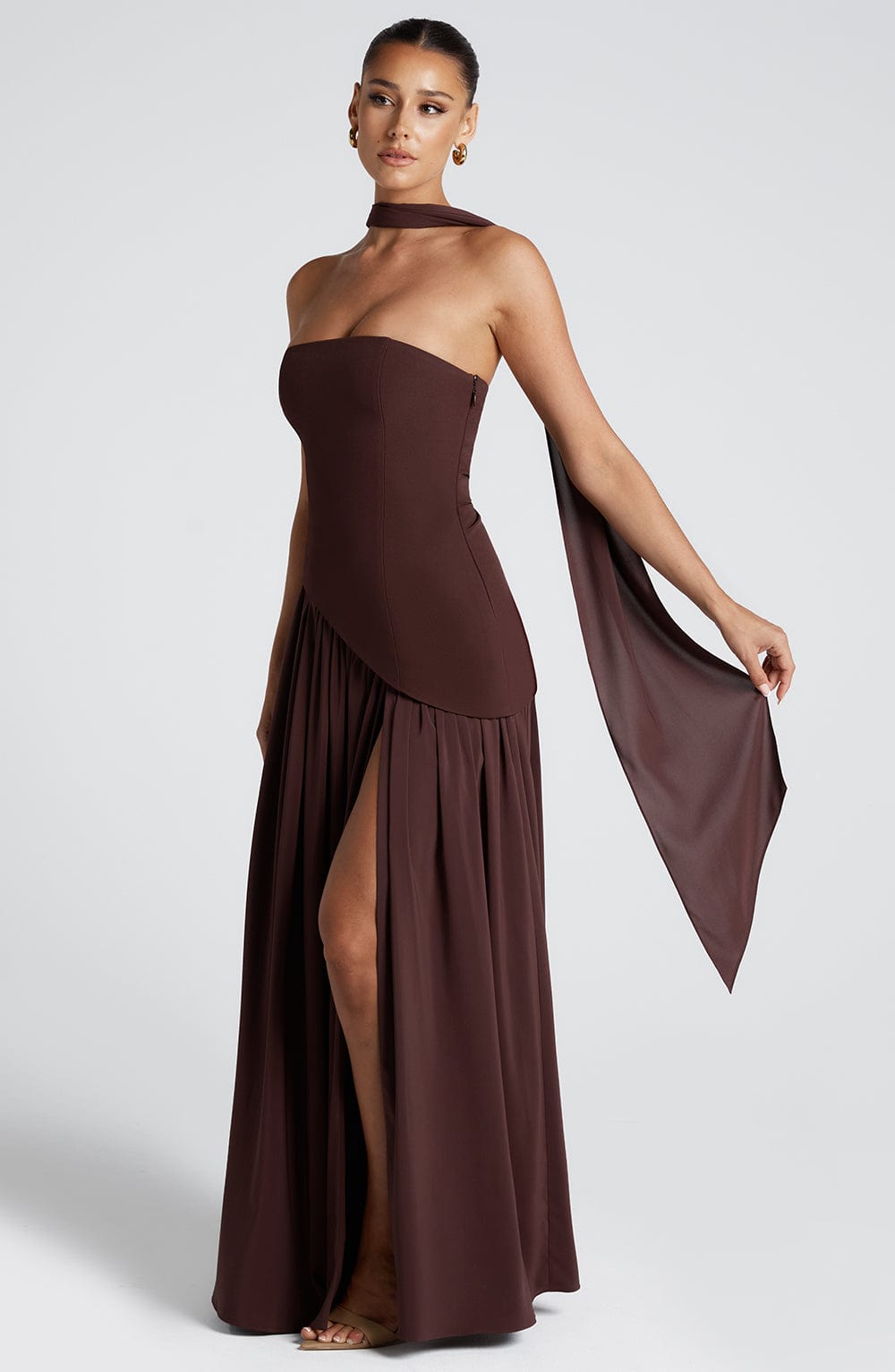 Cassia | Strapless Formal Maxi Dress