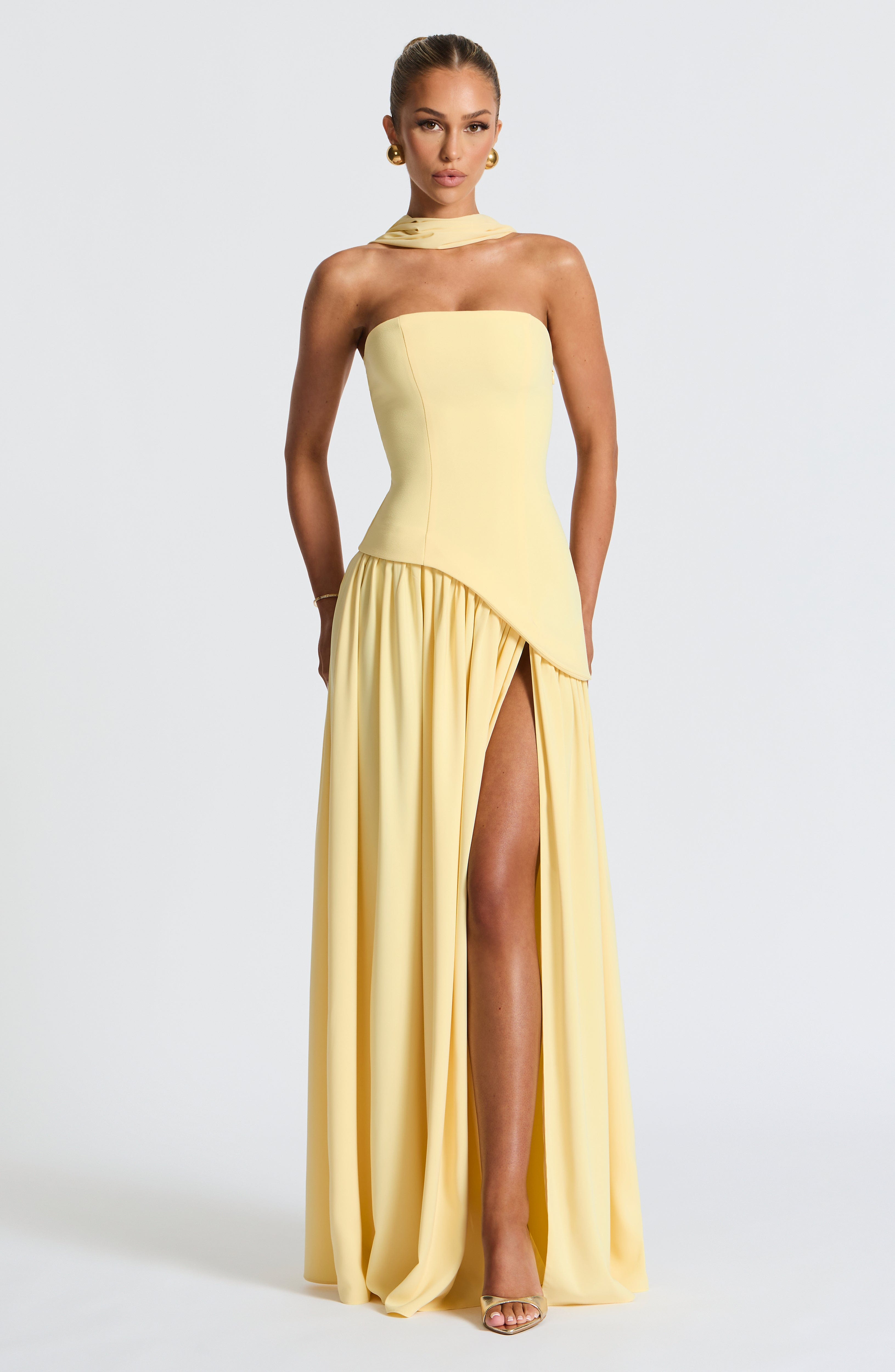 Cassia | Strapless Formal Maxi Dress