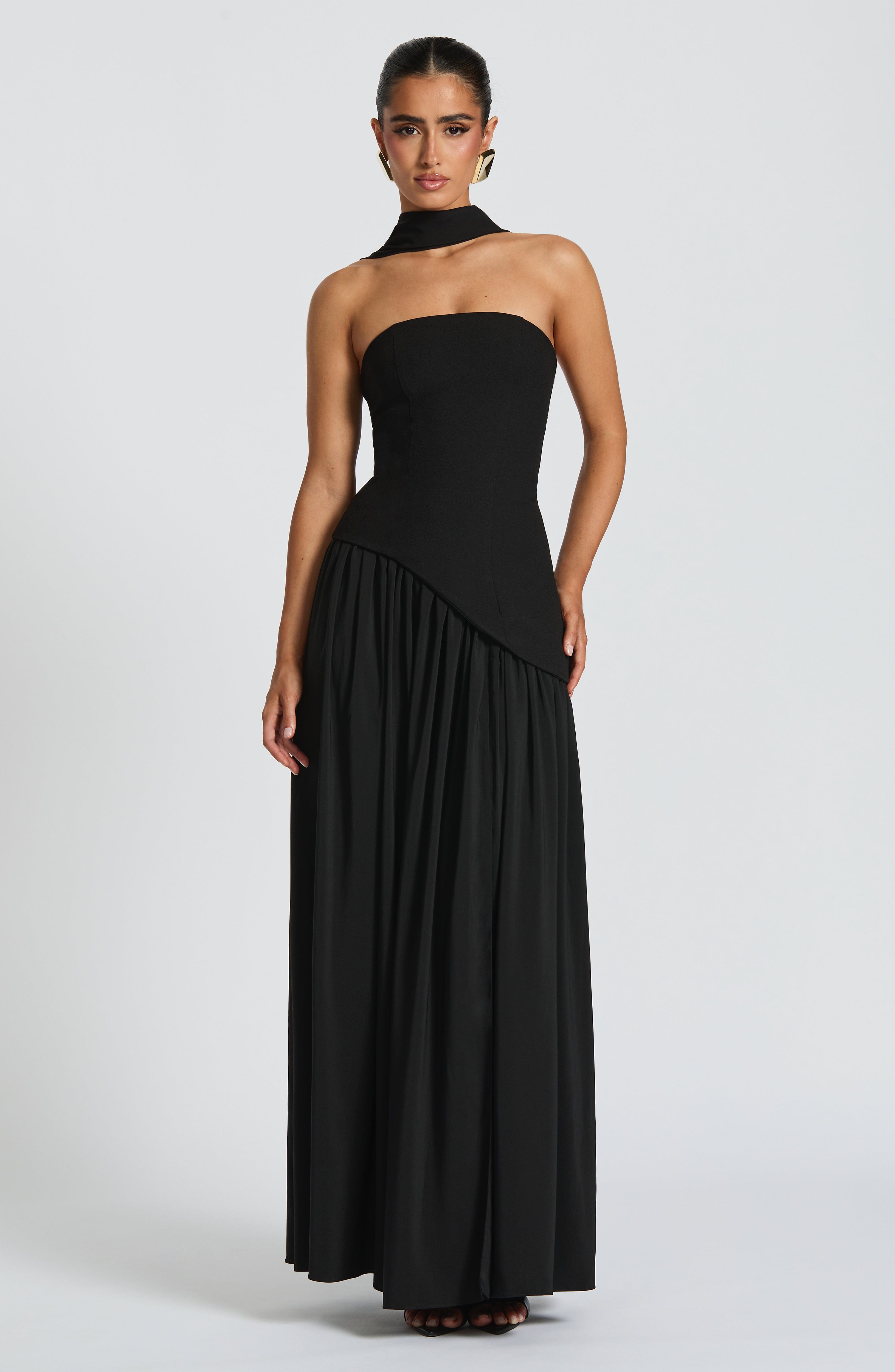 Cassia | Strapless Formal Maxi Dress