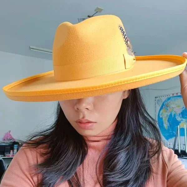 Cassian | Heart-Crown Feather Fedora