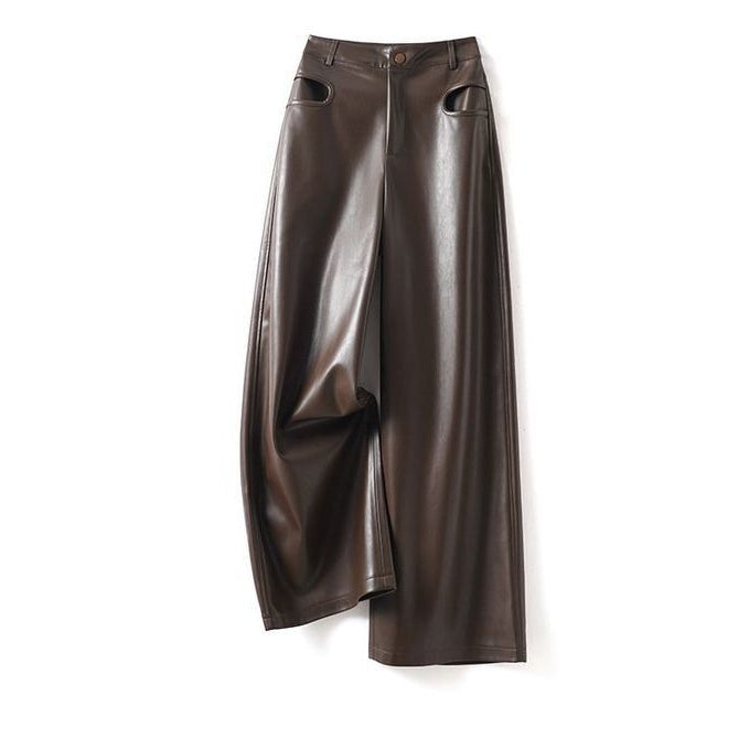 Cassiel | Wide-Leg Vegan Leather Pants