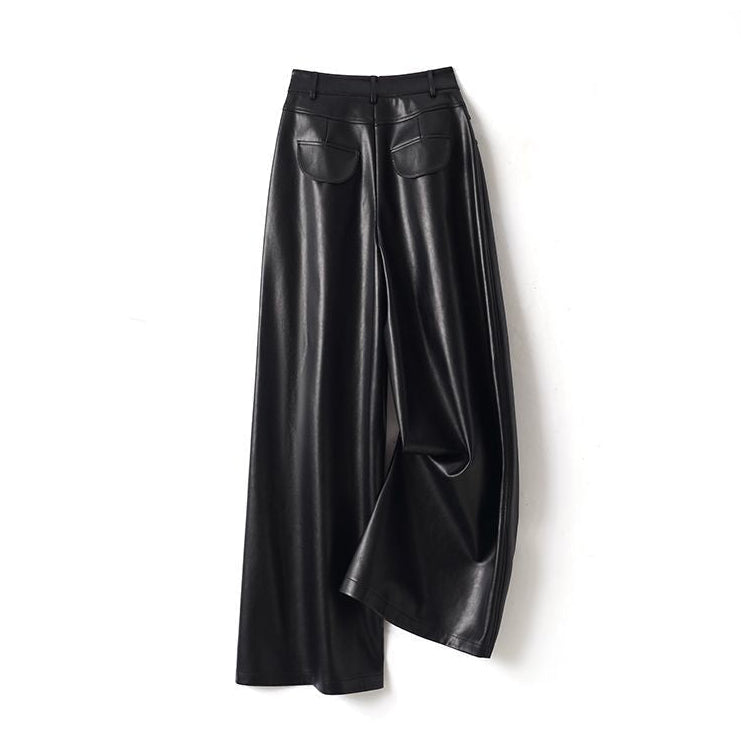 Cassiel | Wide-Leg Vegan Leather Pants