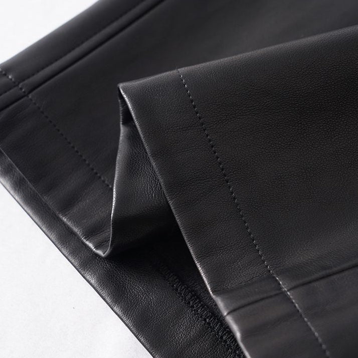 Cassiel | Wide-Leg Vegan Leather Pants