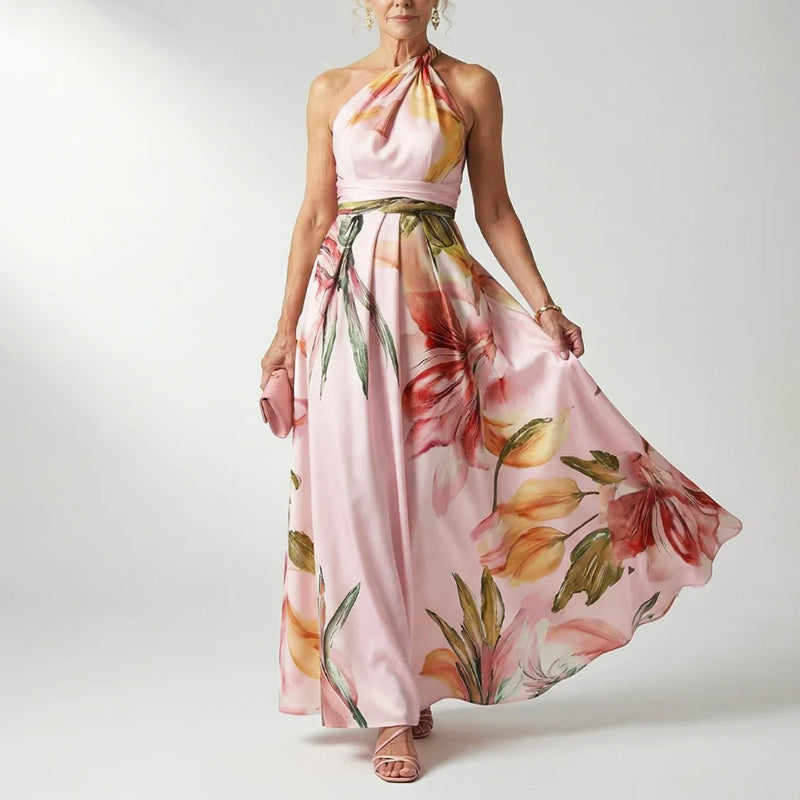 Chanel | Floral Halter Maxi Dress
