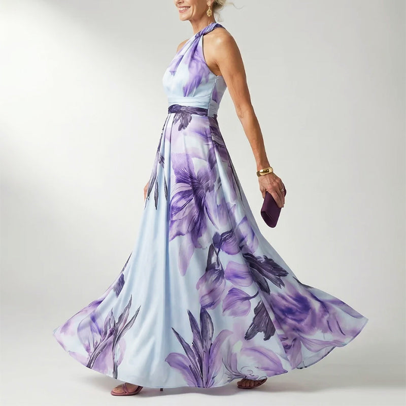 Chanel | Floral Halter Maxi Dress