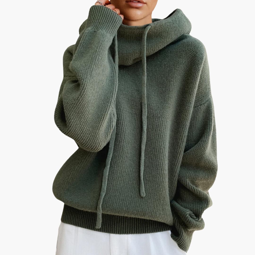 Chloe turtleneck jumper drawstring detail - cuff detail