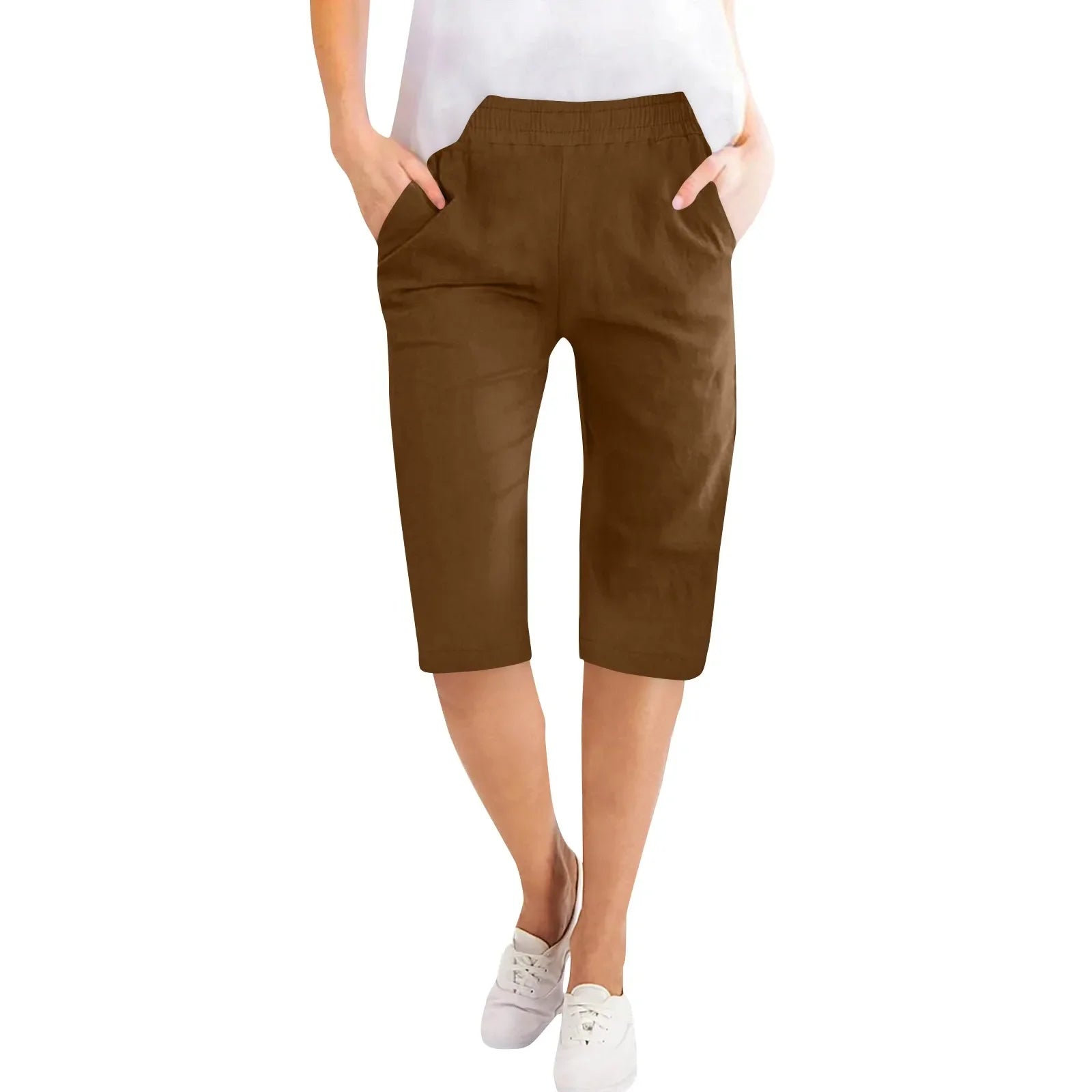 Clara elastic waist capri pants - styled outfit