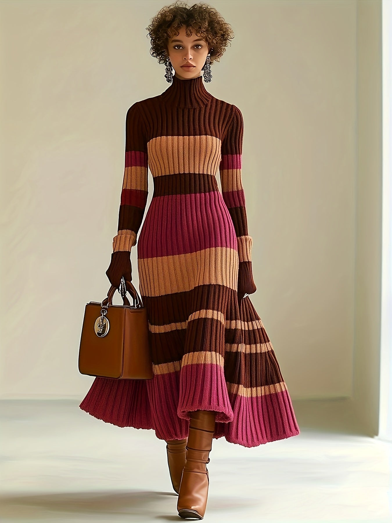 Colette fall sweater dress - side view