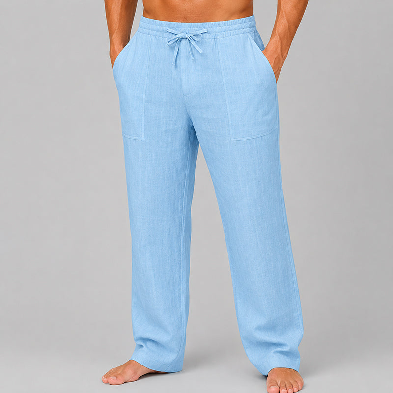 Connor | Linen Blend Relaxed Fit Pants