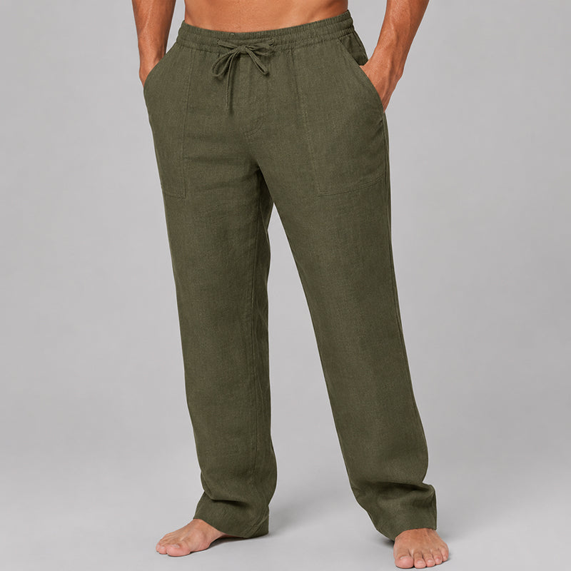 Connor | Linen Blend Relaxed Fit Pants