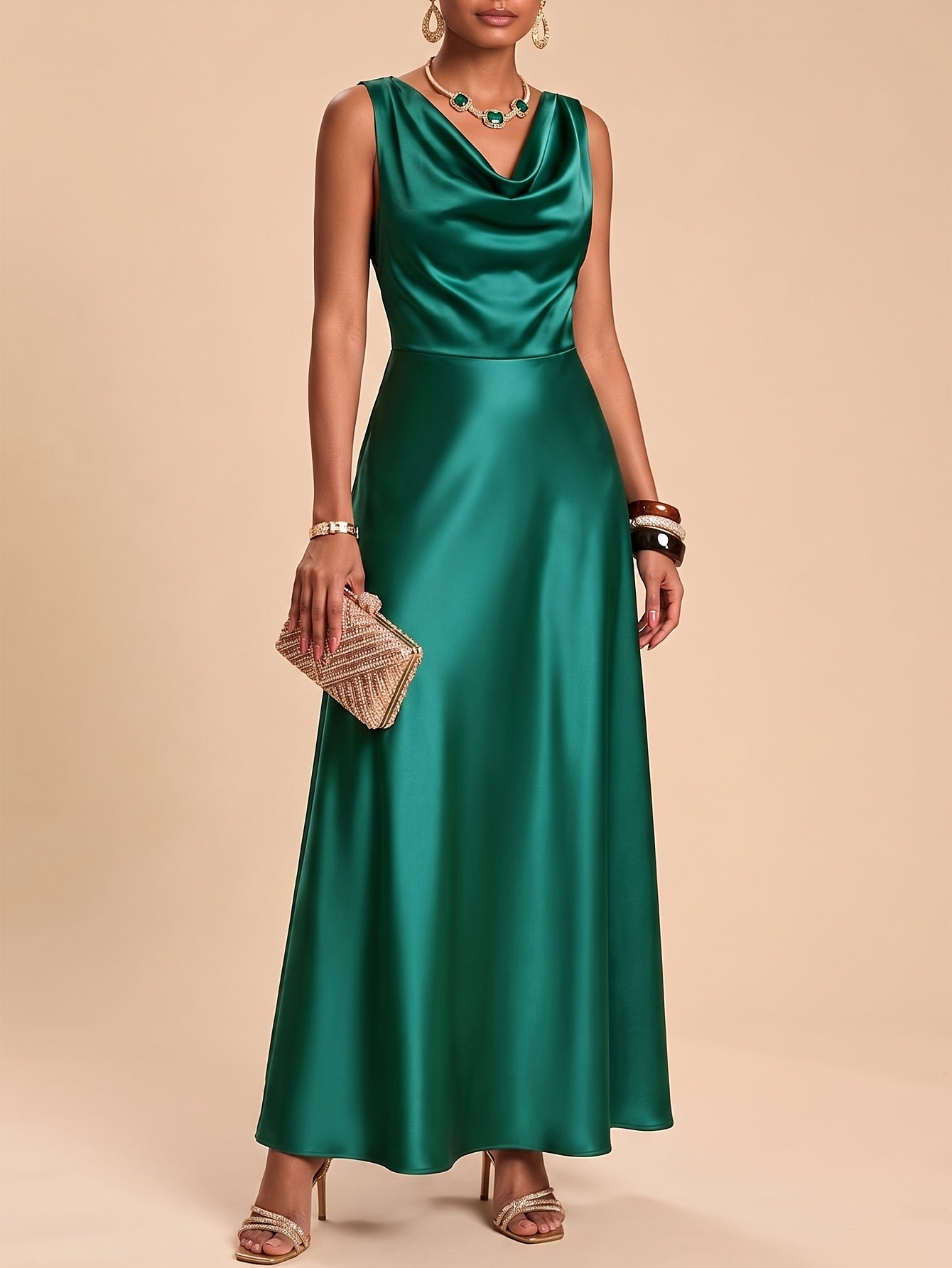 Constance fall evening gown - front view