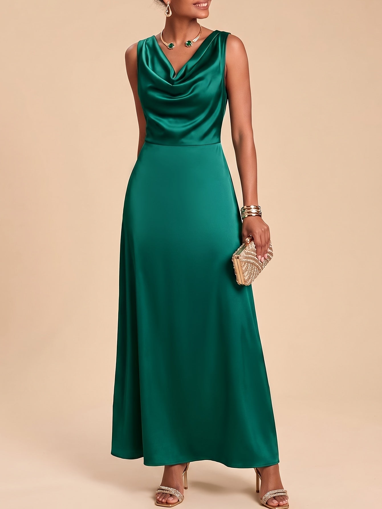 Constance fall evening gown - back view