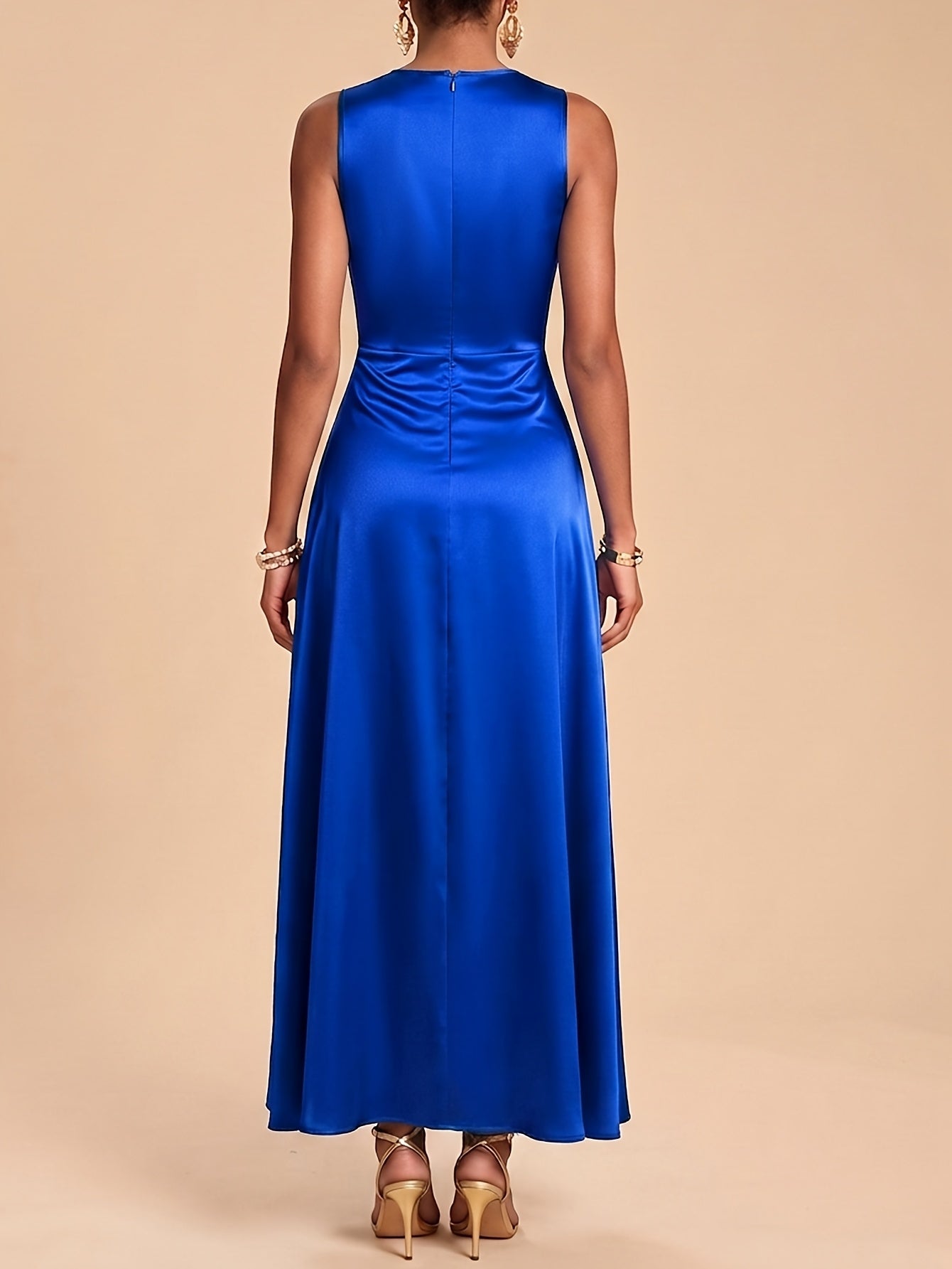 Constance fall evening gown - color Dark Green