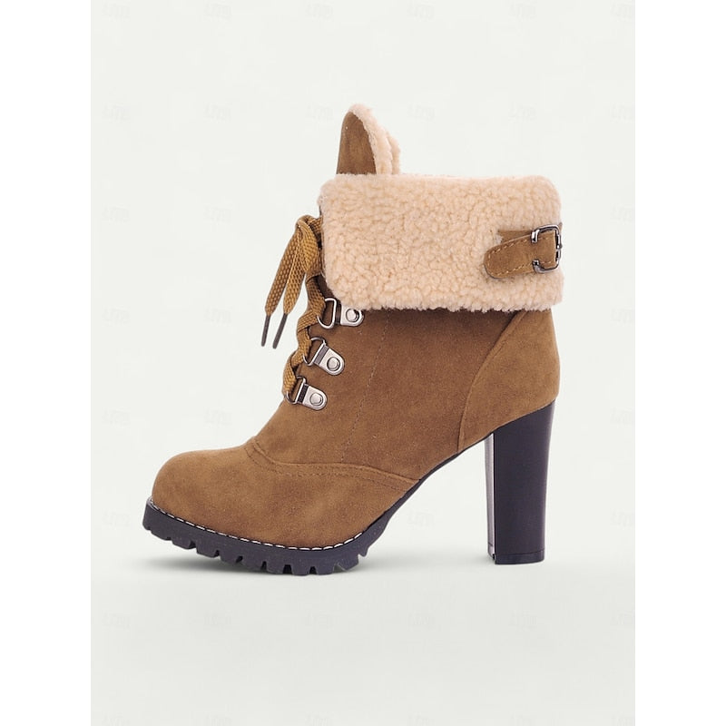 Cordoba | Fur-Trimmed Lace-Up Snow Boots
