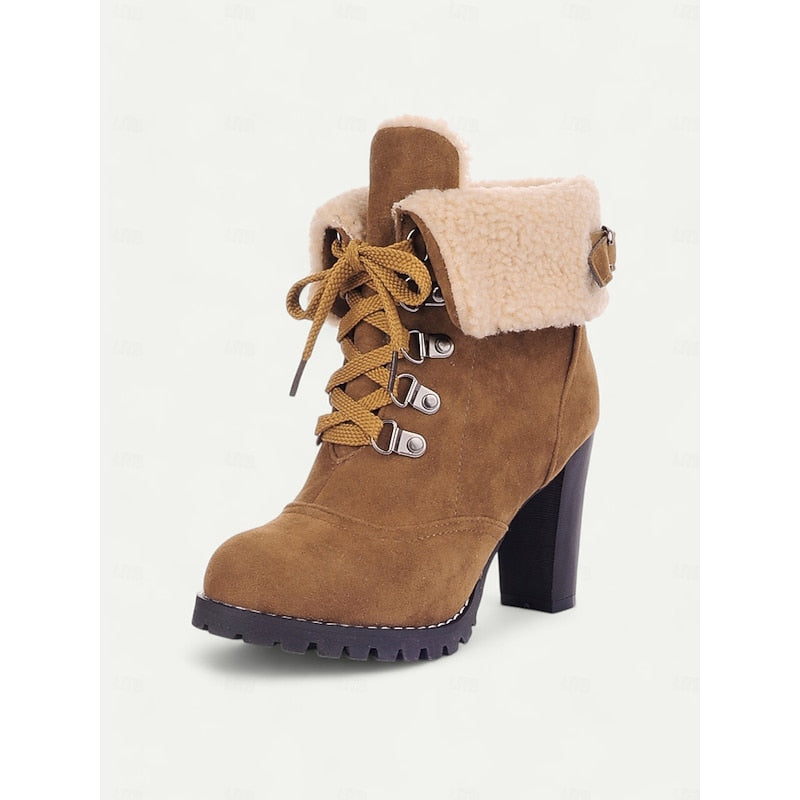 Cordoba | Fur-Trimmed Lace-Up Snow Boots