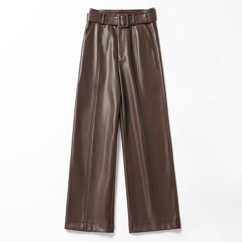 Corinth | Pleated Vegan Leather Pants