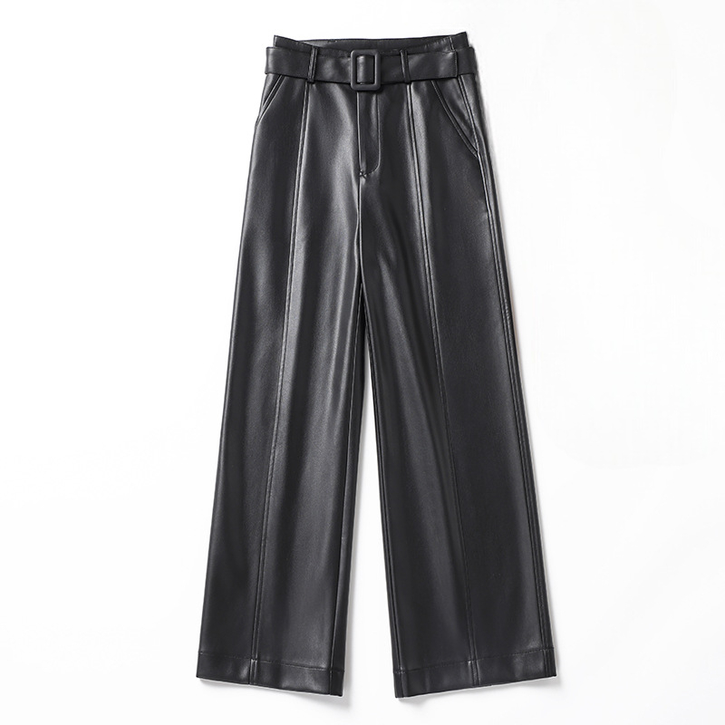 Corinth | Pleated Vegan Leather Pants