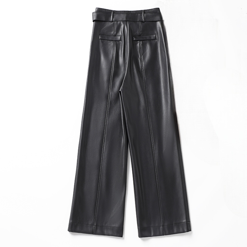 Corinth | Pleated Vegan Leather Pants