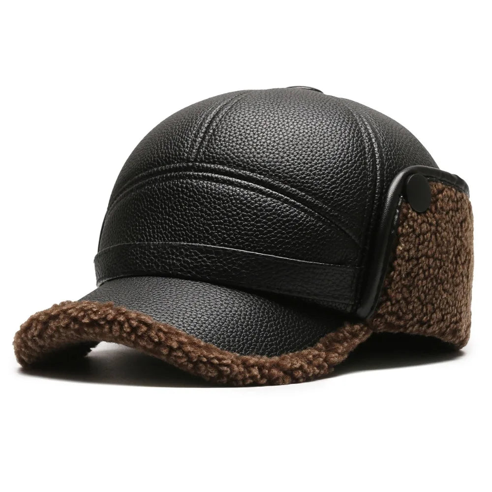 Corvin | Leather Trapper Hat