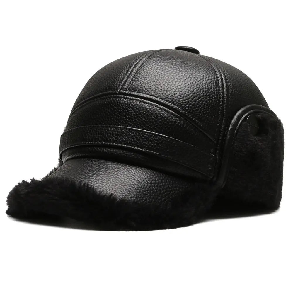 Corvin | Leather Trapper Hat