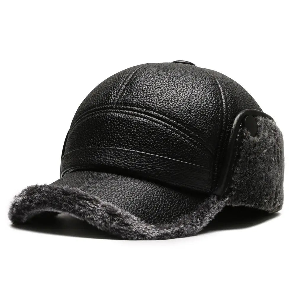 Corvin | Leather Trapper Hat