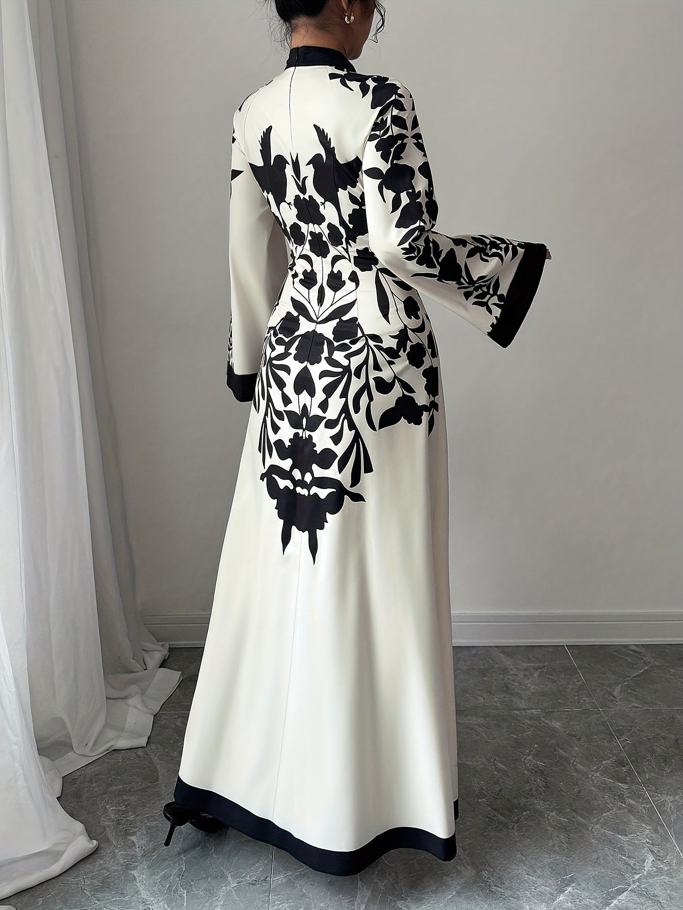 Cosima fall floral maxi dress - styled outfit 1