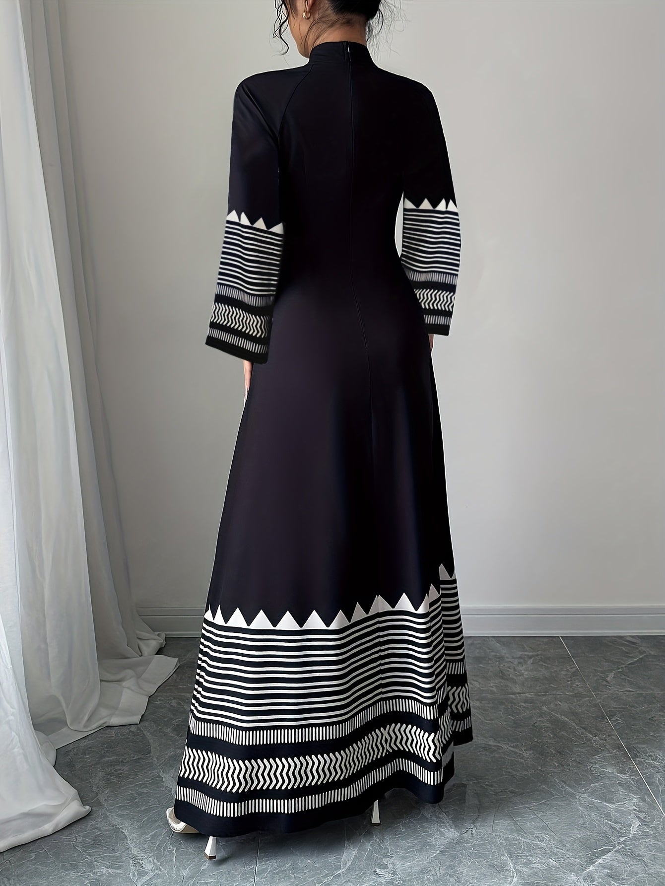 Cosima fall floral maxi dress - color Apricot