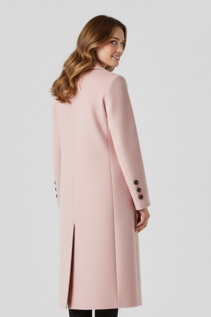 Costanza coat with lapel collar - detail view