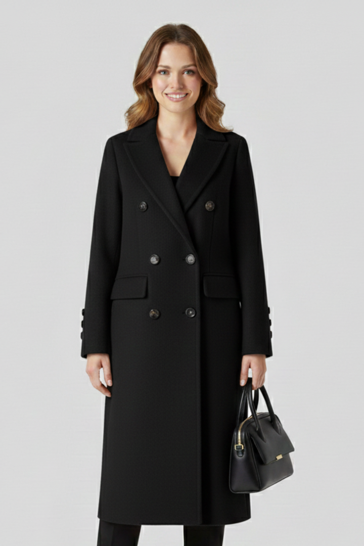 Costanza | Coat with Lapel Collar and Button Closure