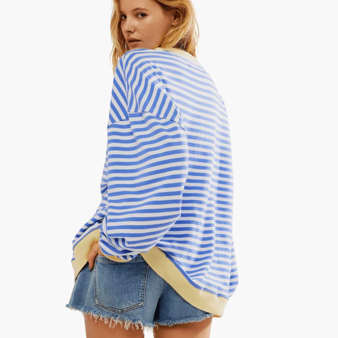 Daisy striped knit jumper - side view