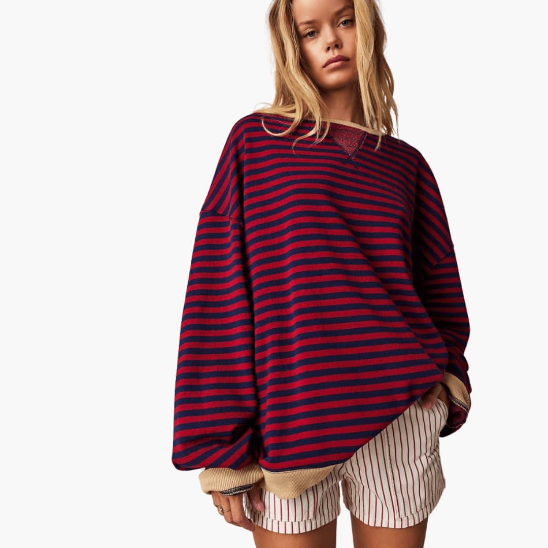 Daisy striped knit jumper - back view