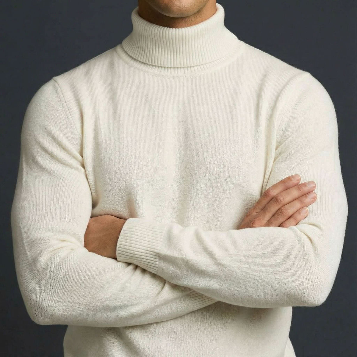 Daniel merino turtleneck - close up