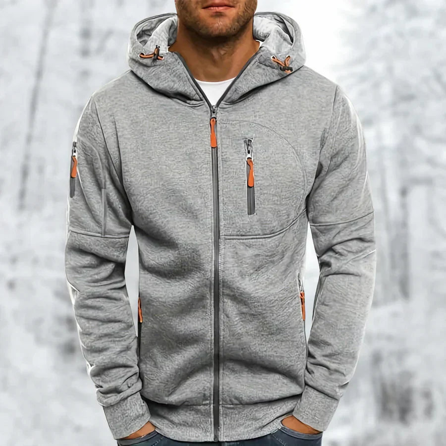 Daniel zip hooded jacket - side view
