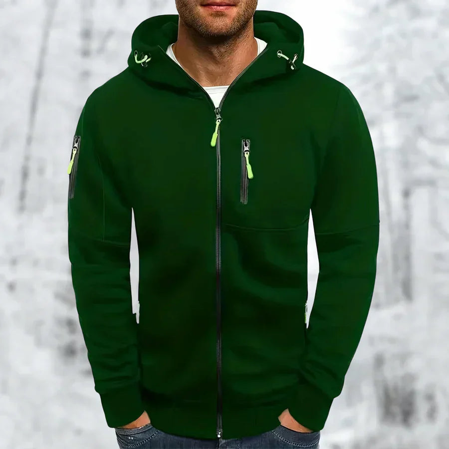 Daniel zip hooded jacket - hood detail