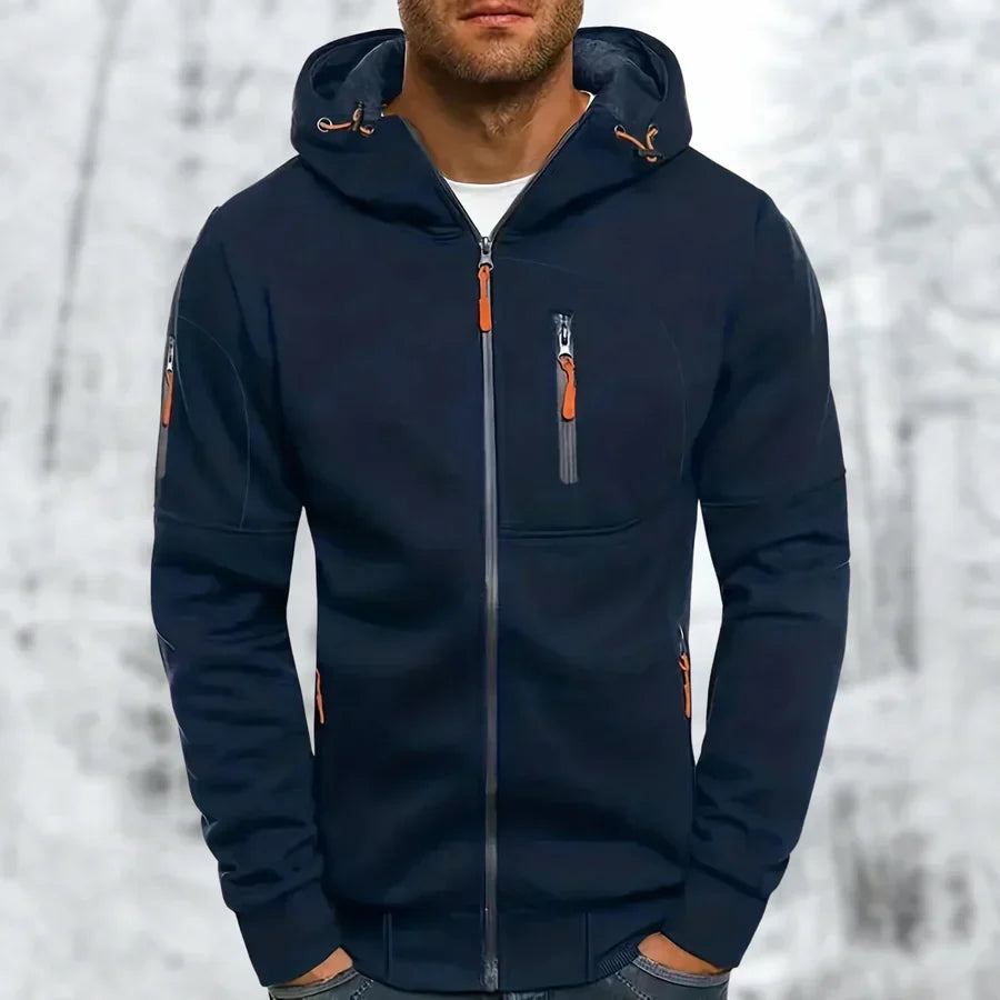 Daniel zip hooded jacket - fabric detail