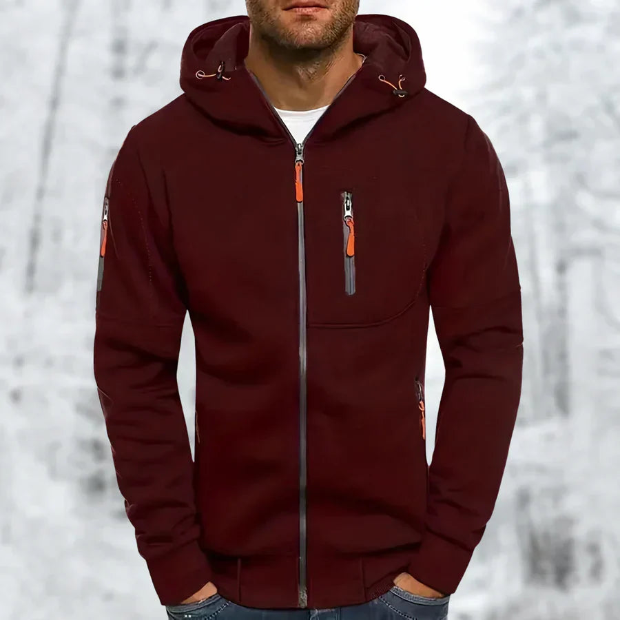 Daniel zip hooded jacket - styled outfit