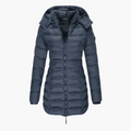 Danielle quilted puffer coat - front view