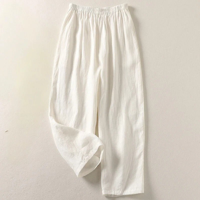 Delphine linen trousers elastic waist - color options