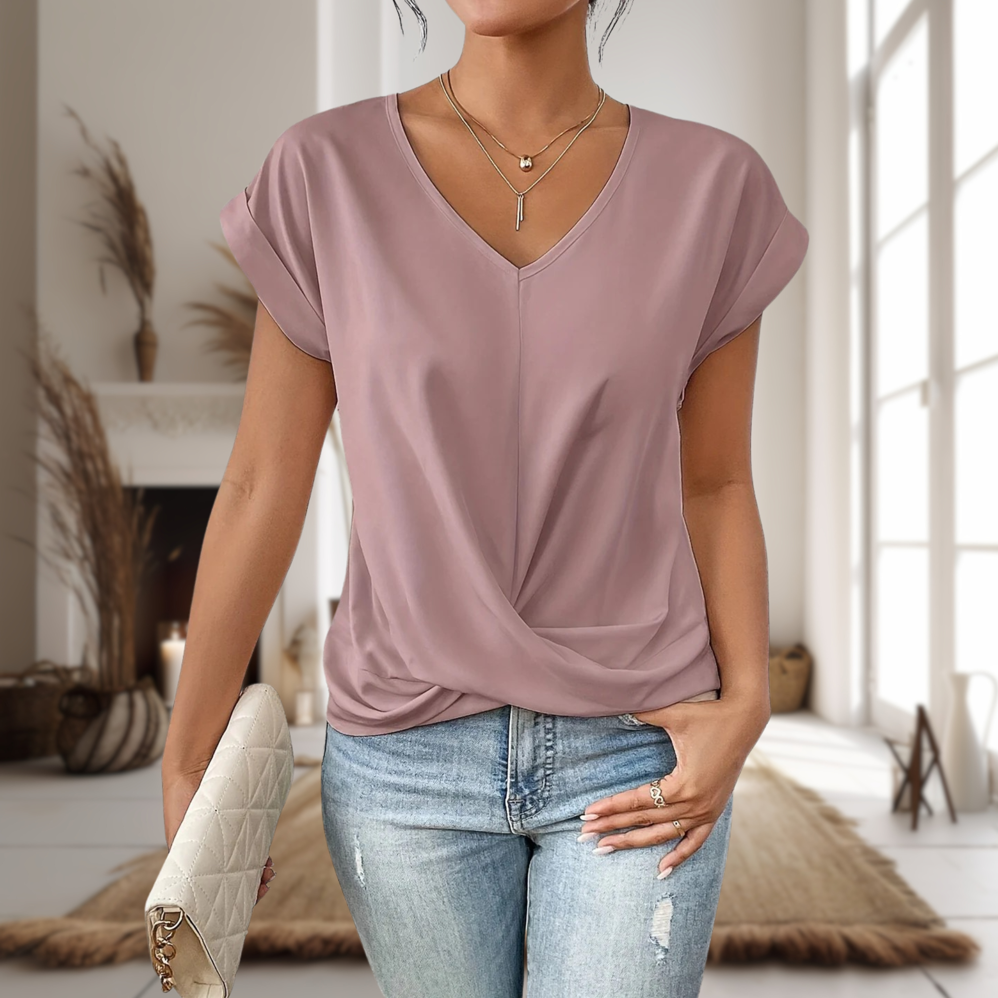 Denise | Relaxed Fit V-Neck T-Shirt
