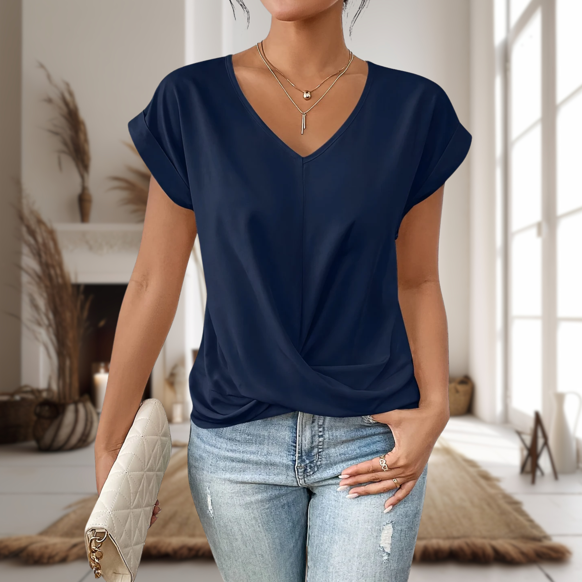 Denise | Relaxed Fit V-Neck T-Shirt