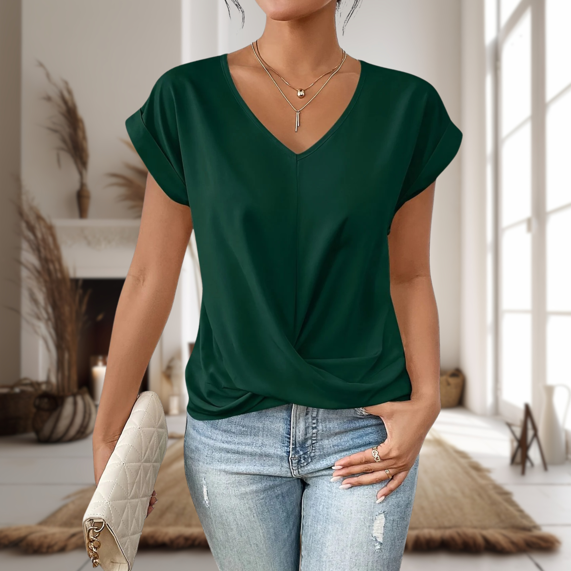 Denise | Relaxed Fit V-Neck T-Shirt