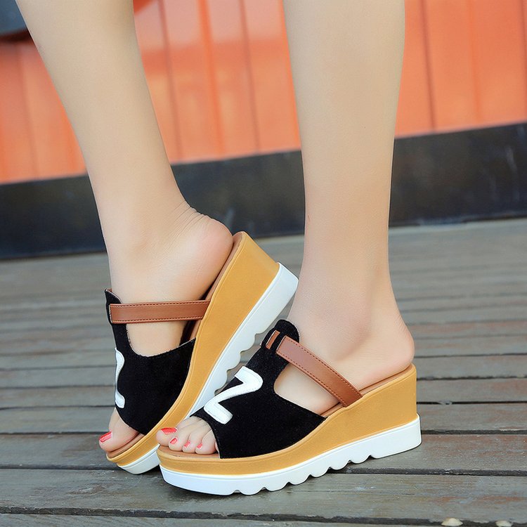 Domenica | Platform Wedge Slide Sandals