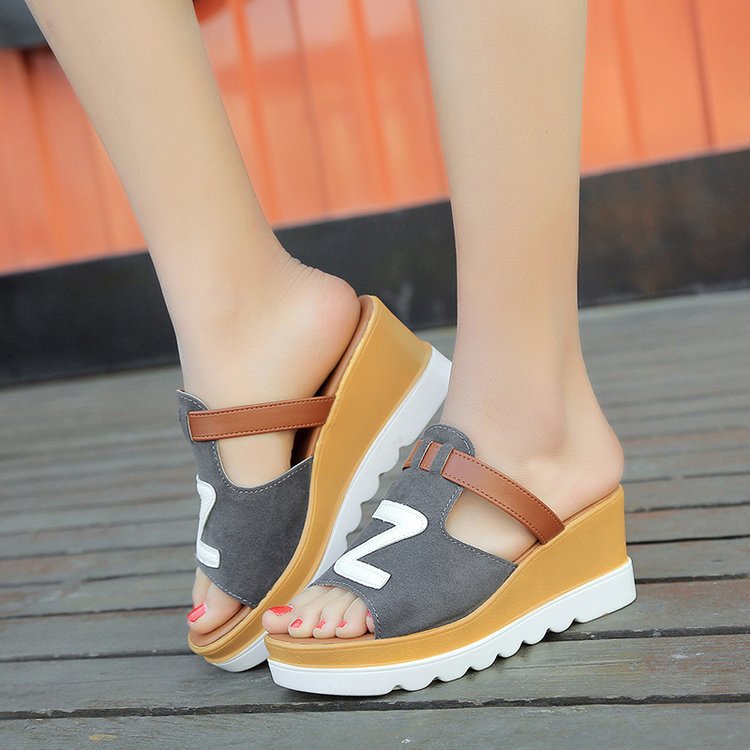 Domenica | Platform Wedge Slide Sandals